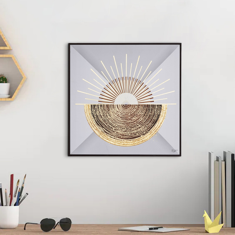 Golden Embossed Wall Painting - Image 4