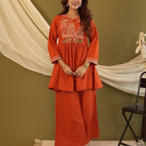 Premium Cotton Embroidered Co-Ord Set