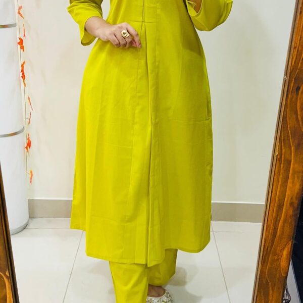 Premium Floral Fine Cotton Kurti Palazzo Set