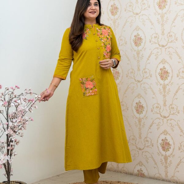 Breathable Cotton Kurta Pant Sets