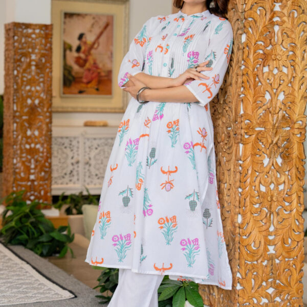 Pure Cotton Co-ord Set with Pintex Work